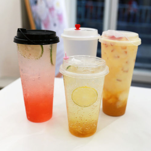 一次性外卖网红磨砂奶茶杯子
