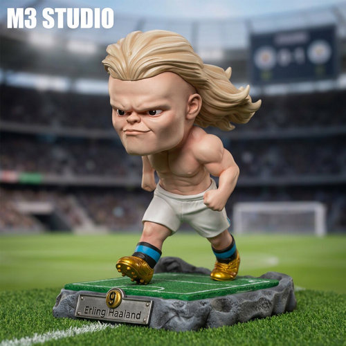 【定金】M3工作室 世界足球 挪威 魔人哈兰德 Q版GK 手办摆件