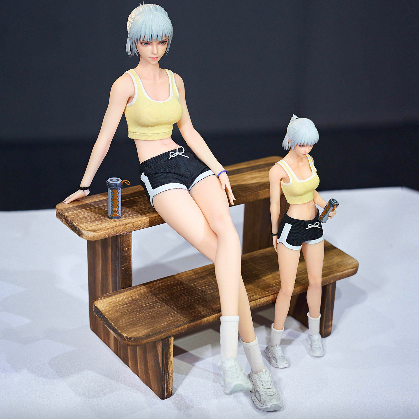 【定金】UNIQUE ART 灵笼白月魁健身服/便装版 1/6 1/12手办摆件图片
