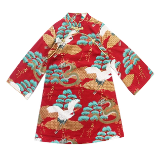 儿童元旦演出服中国风合唱服男童唐装街舞国潮女童汉服表演服套装