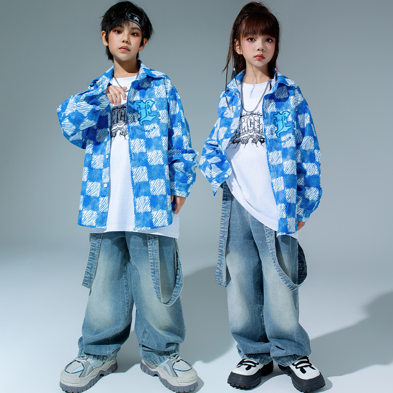 儿童街舞演出服爵士嘻哈表演服