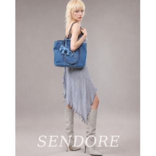 SENDORE森岛/托特包 大牌风春夏牛仔小马包四季手提单肩电脑包