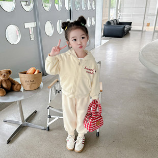 衣服女童岁3女春季六春秋宝宝24儿童7套装洋气春装到开衫运动装五