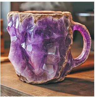 矿物质杯子装饰品摆件矿石杯子Mineral Crystal Coffee Mugs