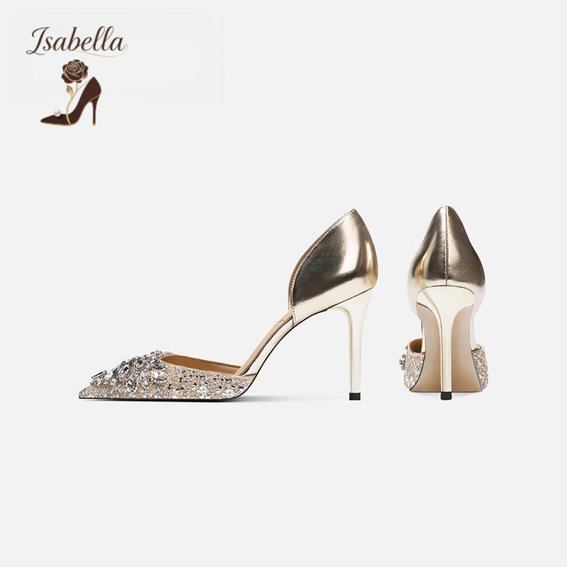 Isabella尖头凉鞋女2024年新款水