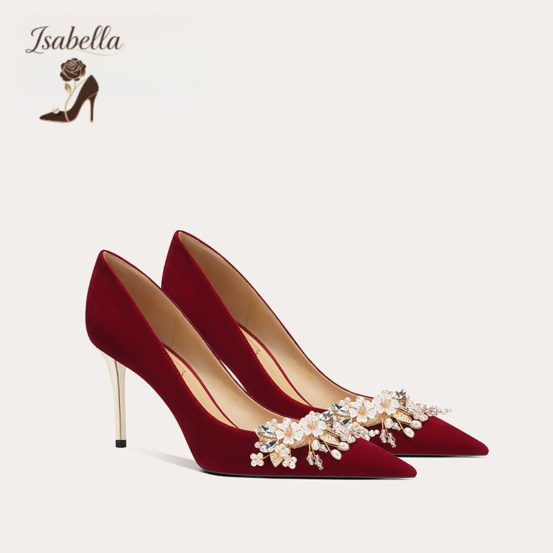 Isabella结婚鞋子女秀禾服主婚纱