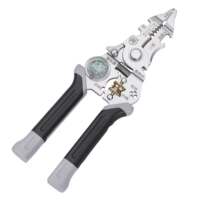 Multi-functional wire stripper, a 16-in-1 stainless steel wire cutting tool specially designed for electricians, is a tool for removing wire insulation thumbnail 3