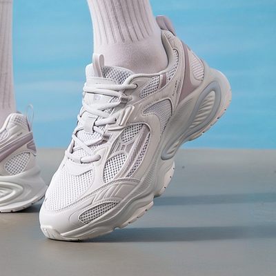 特步启源2000 II新款复古跑鞋女透气减震运动轻便休闲鞋时尚简约