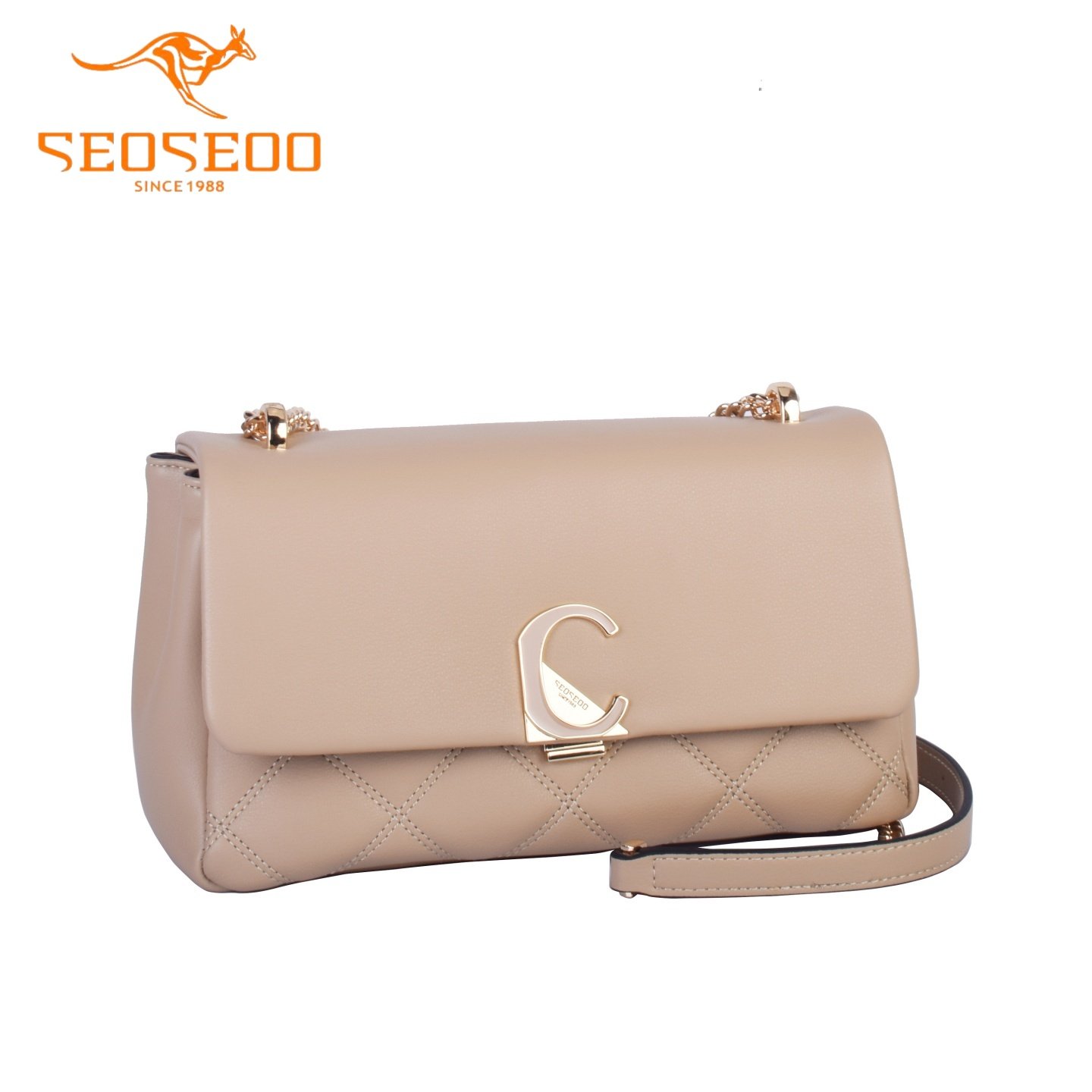 SEOSEOO/九州袋鼠女包2026新款商场同款小众真皮小方包单肩792538,箱包皮具/热销女包/男包,小方包,淘宝优惠券,粉丝福利购,淘宝优惠卷