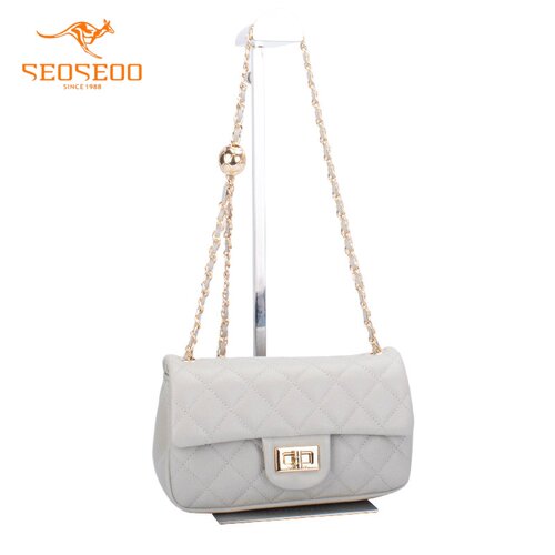 SEOSEOO/九州袋鼠小方包真皮女包