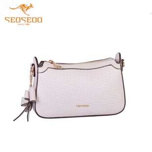 SEOSEOO/九州袋鼠女包正品2026新款编织小方包百搭单肩斜挎792528