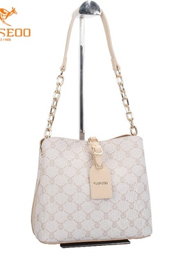 SEOSEOO九州袋鼠女包正品2025新款小众印花枕头包水桶包斜挎78623