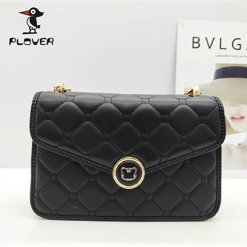 plover/啄木鸟女包2023新款小众气质菱格链条包7501020休闲小方包