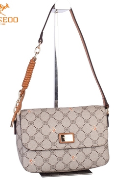 SEOSEOO九州袋鼠女包正品2025新款小众印花小方包单肩斜挎包78646