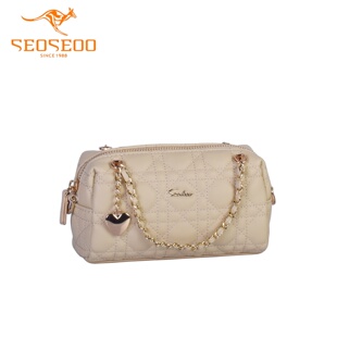 小众菱格迷你枕头包792625 商场同款 SEOSEOO 九州袋鼠女包2026新款