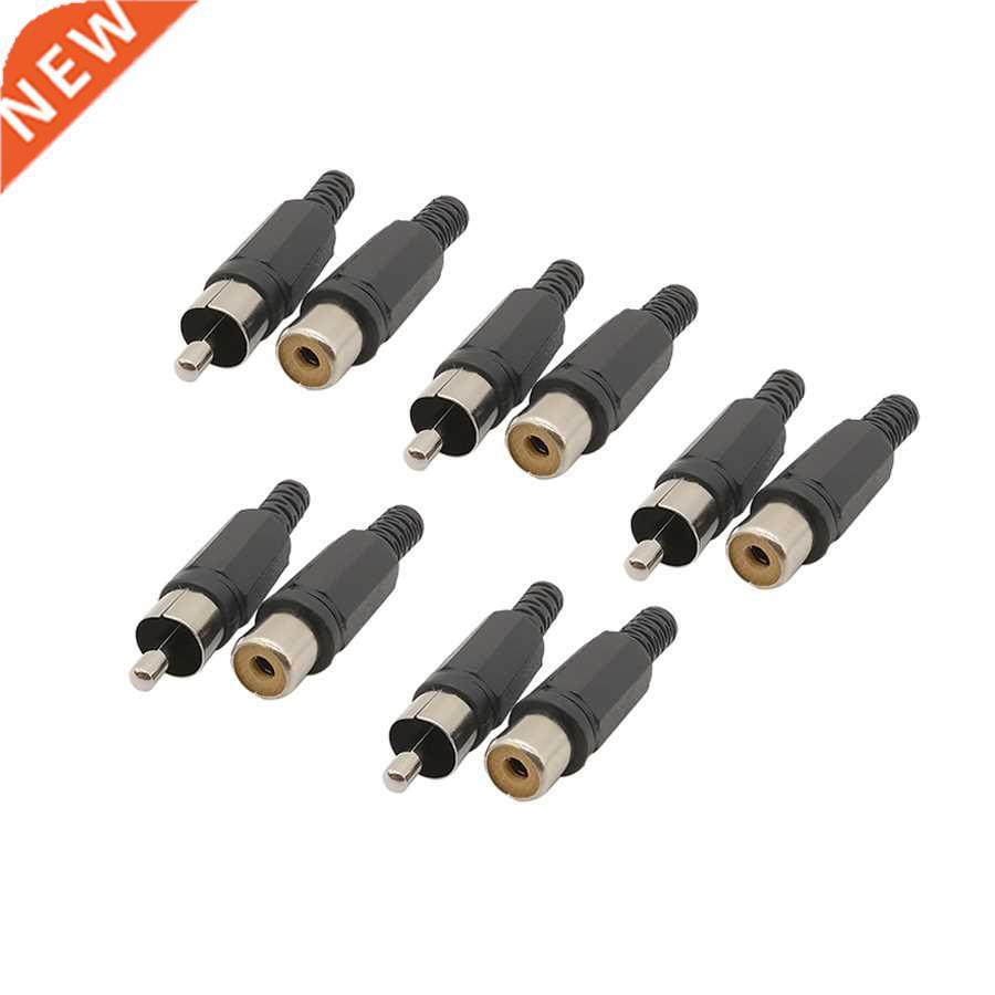 2/5Pair Plastic Lotus Plug Plastic Handle RCA Male Female So