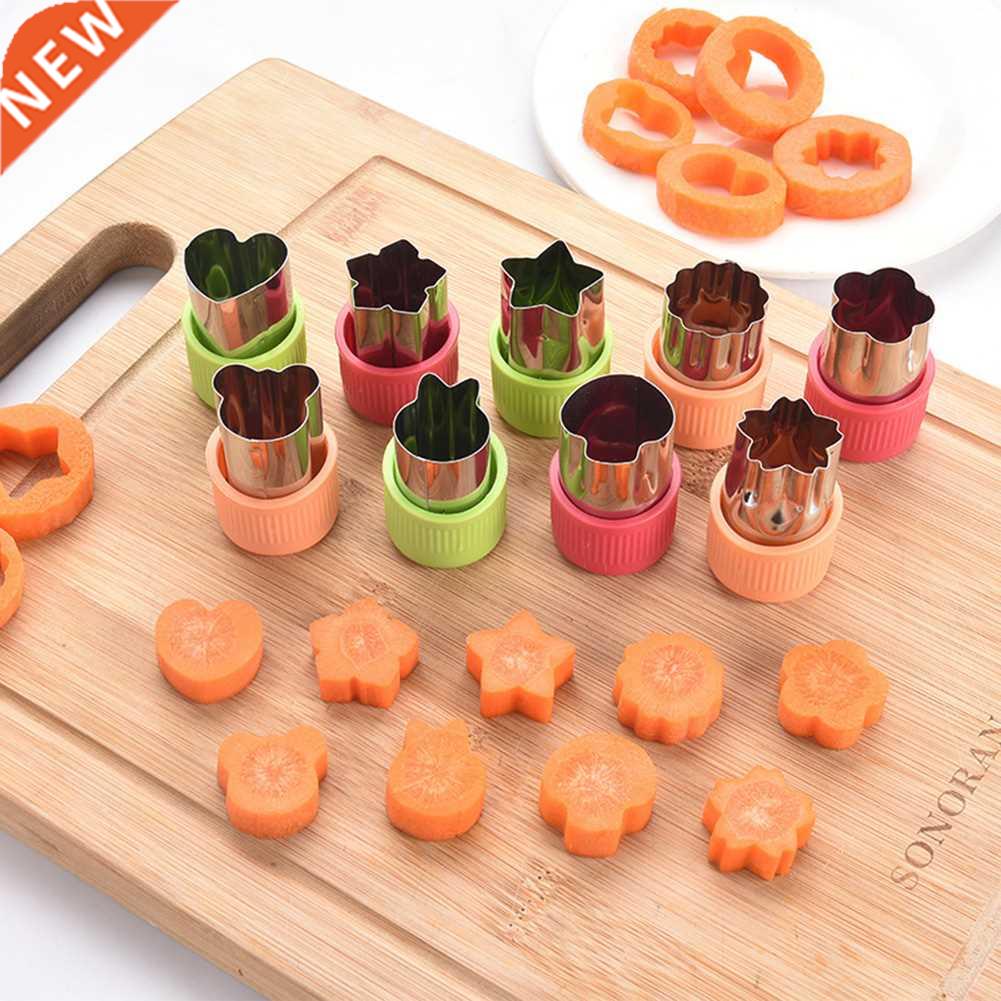 3pcs Newest Flowers Cartoon Vegetables Fruit Cutter Mold Sta