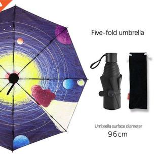 Starry Umbrella Sky Sun Sunshade Windproof Vinyl