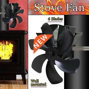 Log Blade Heat Powered Fan Fireplace Wood Stove