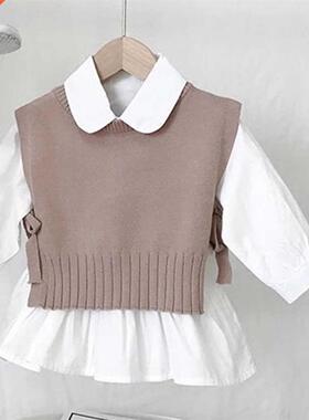 Spring Autumn Baby Girls Sweet Candy Color Knitting Sweater