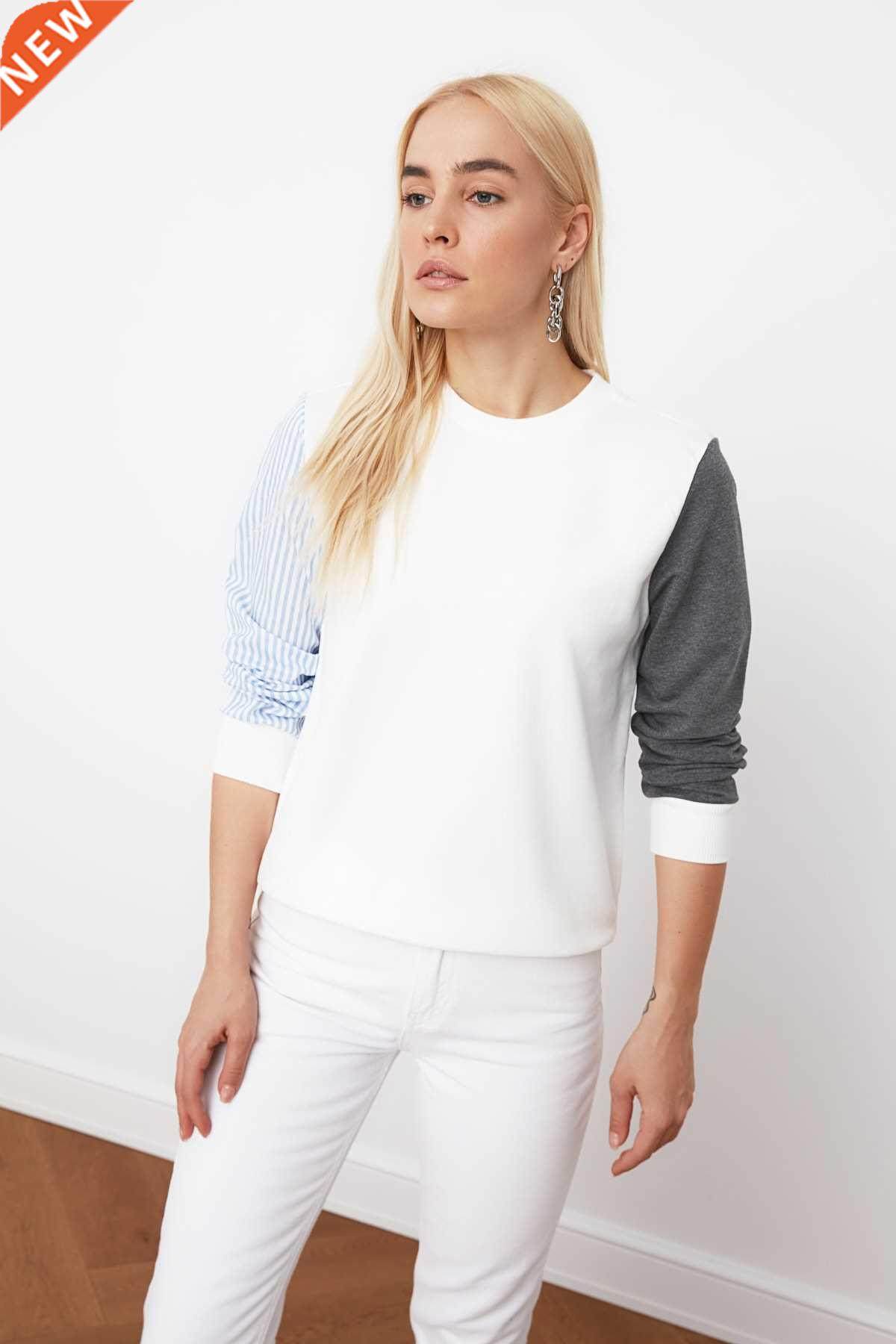 Trendyol Ecru Knitted Sweatshirt TWOAW20SW0052