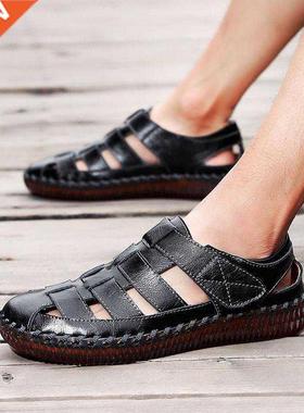 Men's Sandals Handmade Sandals Fashion Leather Men's Footwea
