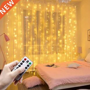 Wedding Decoration 3M Curtain Light Garland Birthday Party D