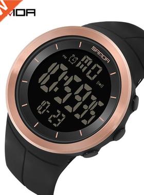 SANDA Top rand LED Digital Watches Casual Shockproof Men's