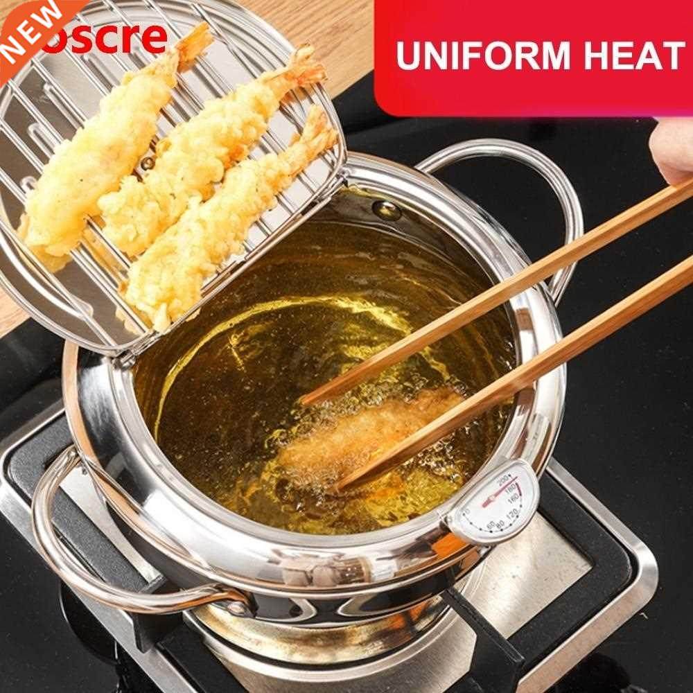 20/24cm stinless steel fryer deep frying pot household with