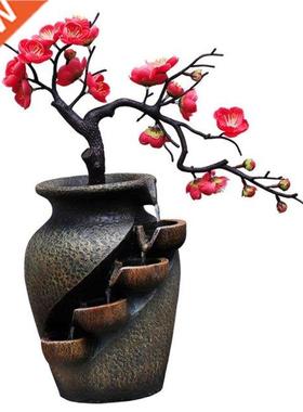 Indoor Water Fountain Waterfall Landscape Ornament Flowing W