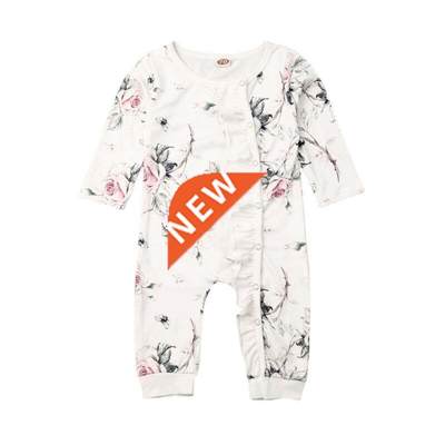 Citgeett Spring Autumn Newborn Baby Girl Cotton Flower Print