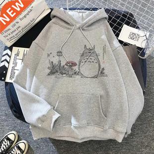 Japanese Anime Cartoon Totoro Hoodie Women Kawaii Hoodeis Mi