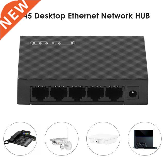 5Port Fast Gigabit Switch Adapter 10/100/1000Mbps RJ45 Deskt