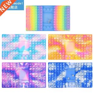 Board Fidget Popper Bubble Push Chess Rainbow Toy Game Big