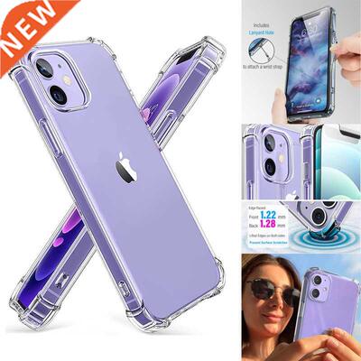 Clear Shockproof Phone Case For iPhone 13 12 11 Pro ax XS
