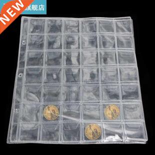 5pc 1Page 42 Pockets Clear Plastic Coin Holders Folder Sheet