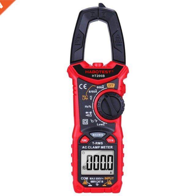 HT206 AC/DC Digital Clamp Meter Multimeter High Precision Ca