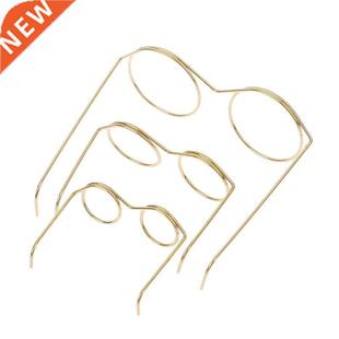 Fashion Gold Lensless pack Frame Mini Glasses 10pcs Round