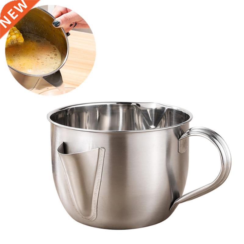 Multi-use Stainless Steel Gravy Fat Filter Strainer Bowl Kit