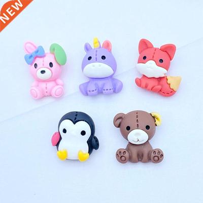 20Pcs New Mixed Mini Cartoon Animals Flat Back Resin Scrapbo
