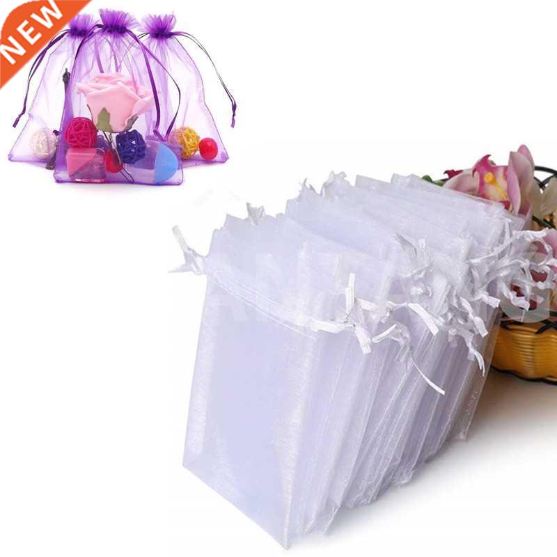 50Pcs/ lot 7*9cm High Quality Organza bags Jewelry Bag with
