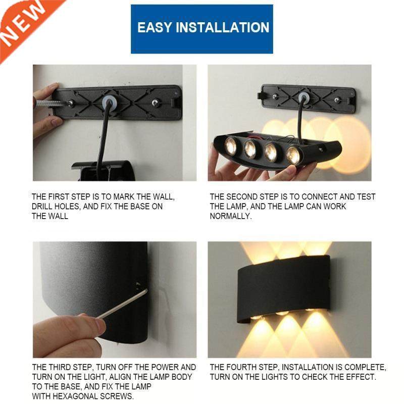 IP65 LED Wall Lamp Outdoor Waterproof Garden Lighting LED A