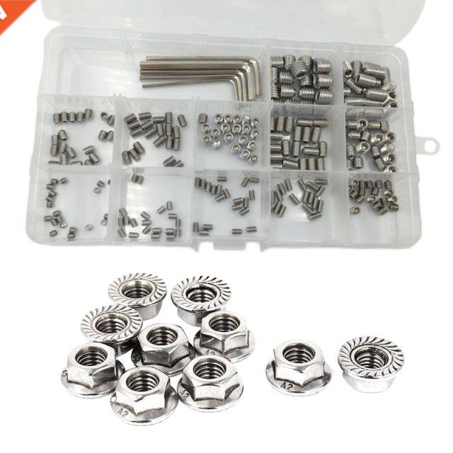 240 Pcs M3 M4 M5 M6 M8 Metrc Stanless Steel Hex Socket Set