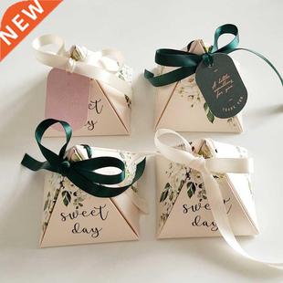New Triangular Pyramid Gift Box Wedding Favor Chocolate Box