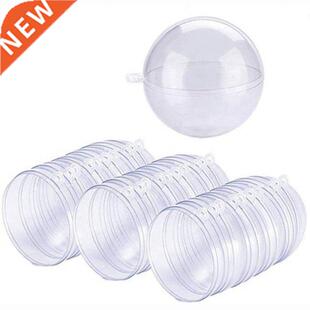 24 Balls/Batch DIY 70mm Christmas Tree Hanging Ball Transpar