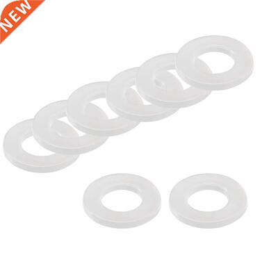 Insulating Washer, 80Pcs 8mm x 16mm x 1.5mm White Vulcanized