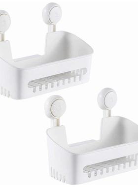 Suction Shower Caddy 2 Pack, Bathroom Shower Basket Wall Mou