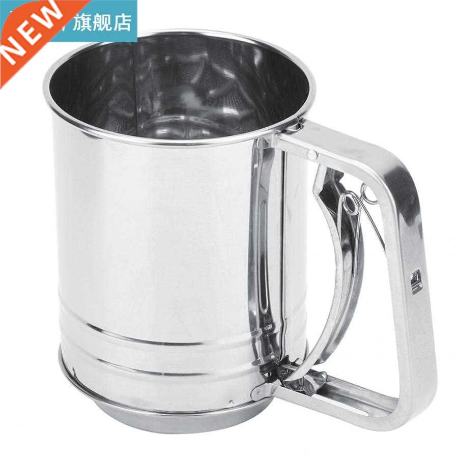 Kitchen Stainless Steel Doule Layer Manual Flour Sifter Sie