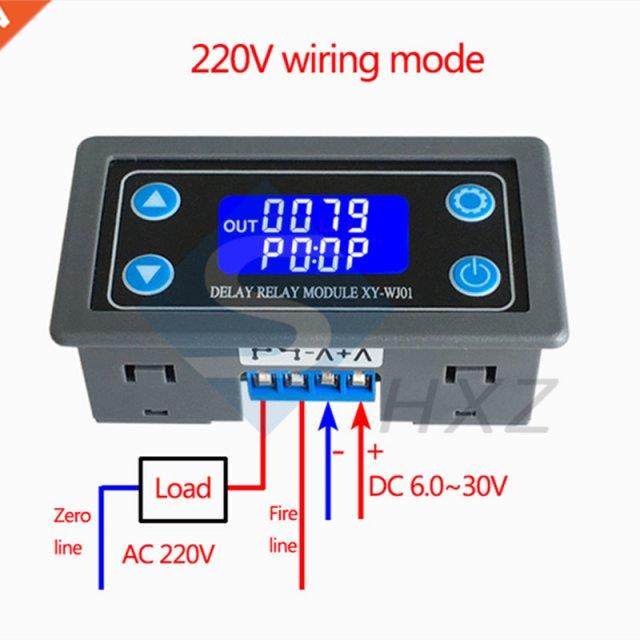 WJ01 Relay Module Delay Power off and Trigger Delay Cycle Ti