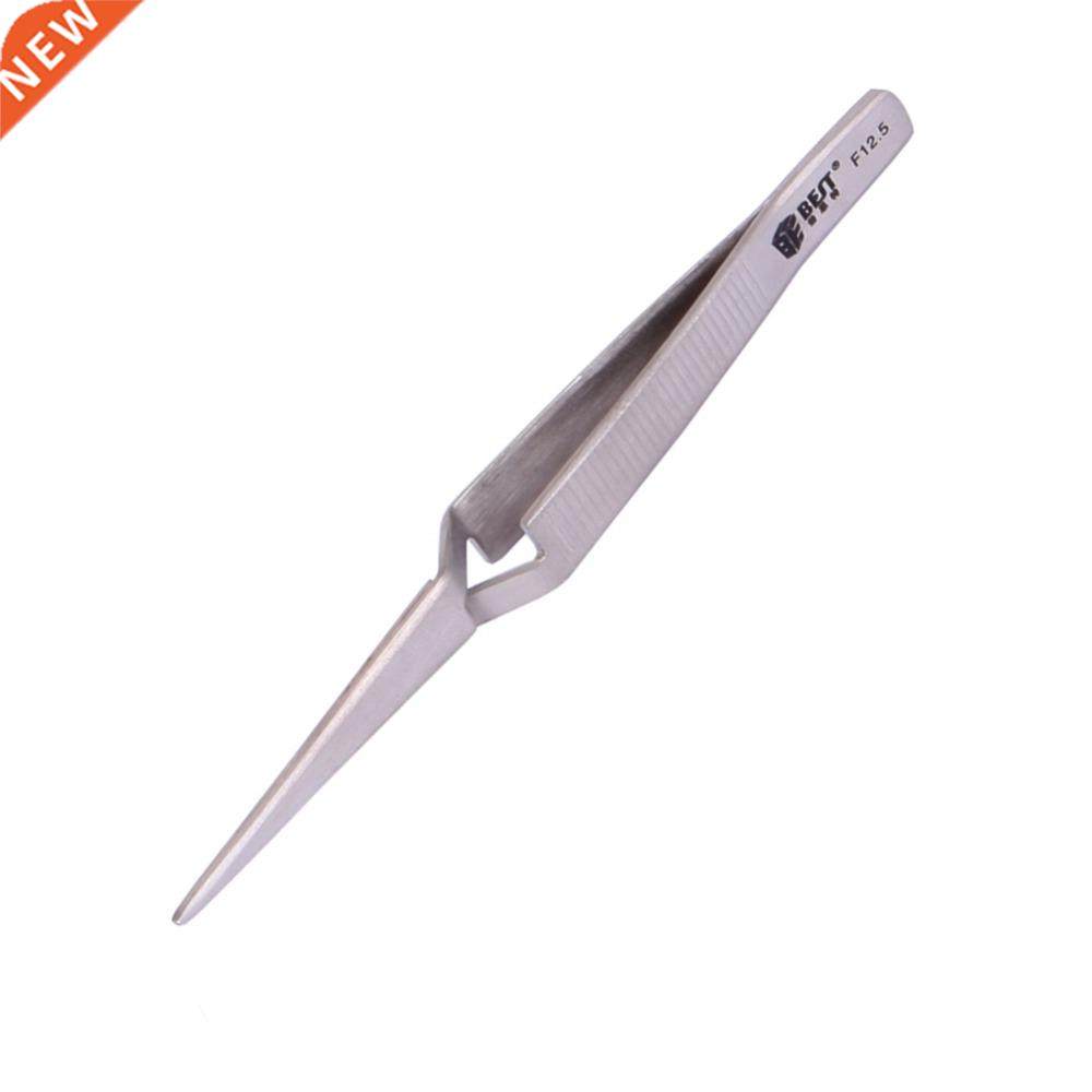 121mm cross lock stainless steel precision tweezers reverse